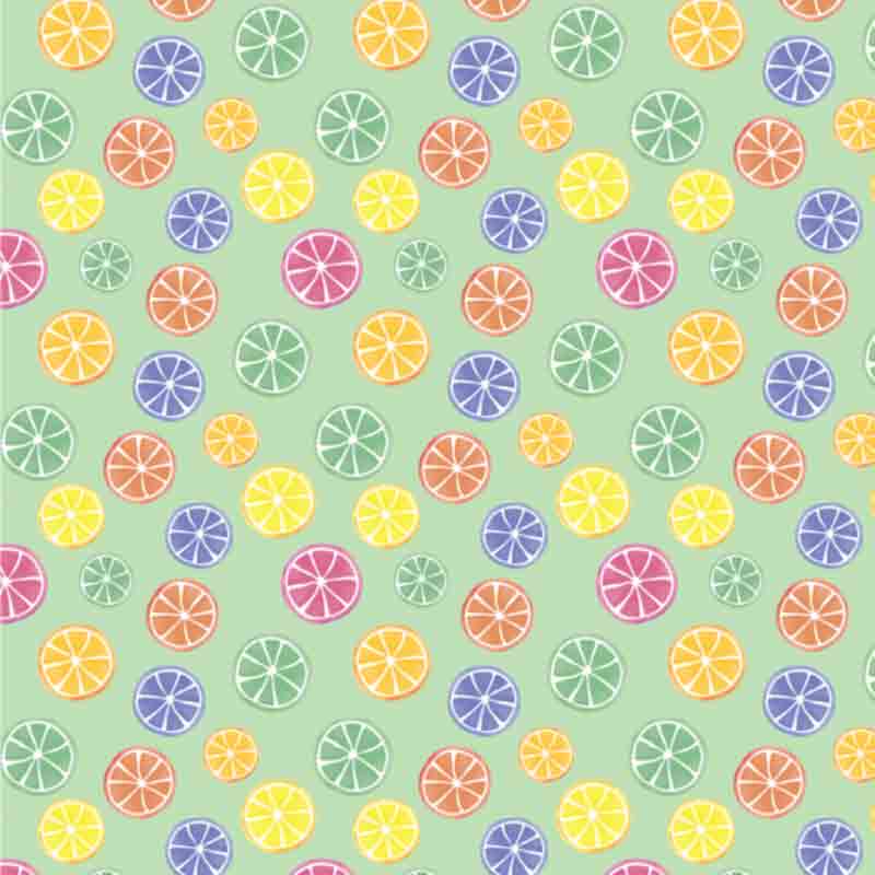 Spring Pattern - Cotton Candy Citrus #4 (Sublimation Transfer)