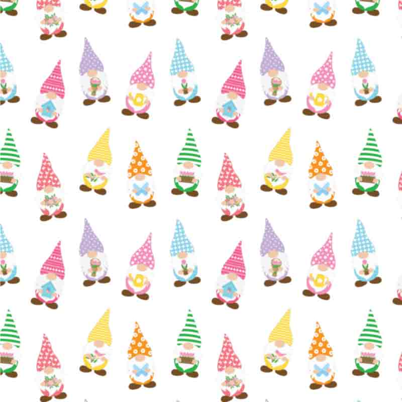 Spring Pattern - Easter Gnome #4 (Sublimation Transfer)