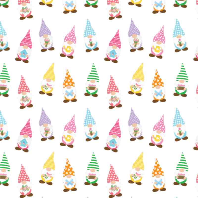 Spring Pattern - Easter Gnome #4 (Sublimation Transfer)