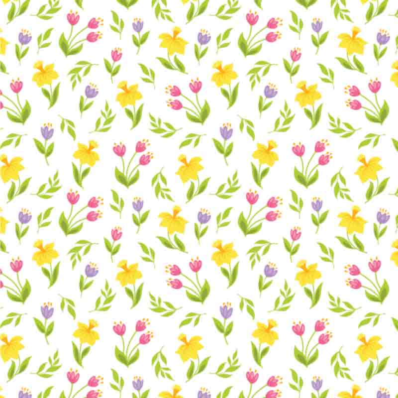 Spring Pattern - Floral Easter #8 (Sublimation Transfer)