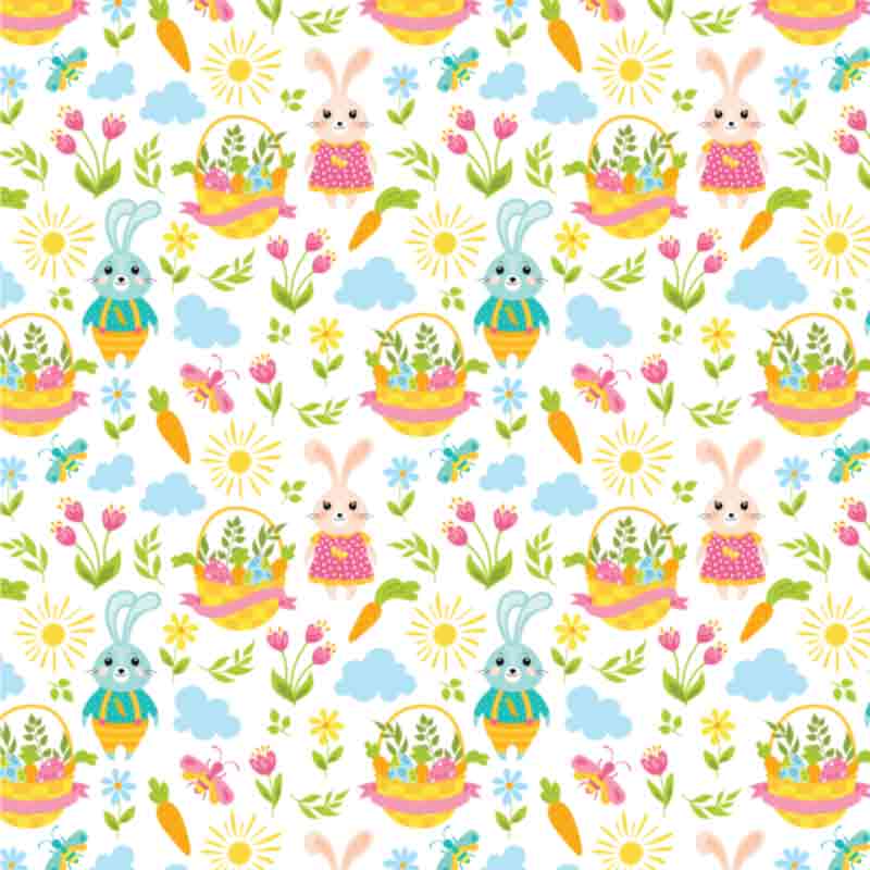 Spring Pattern - Floral Easter #9 (Sublimation Transfer)
