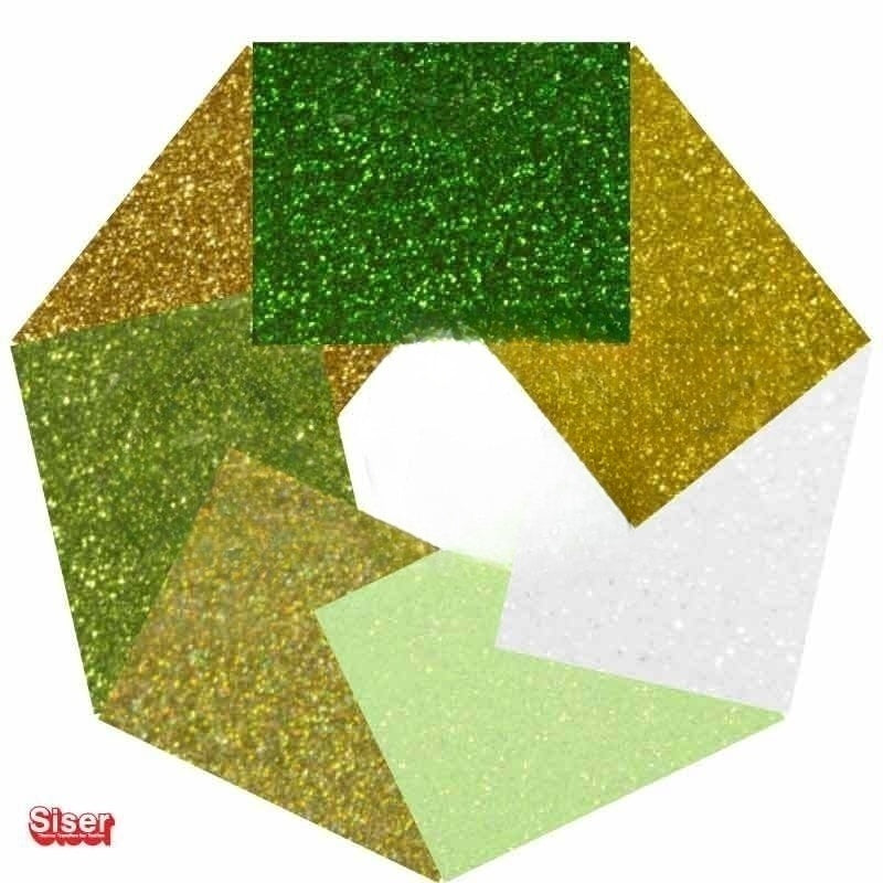 St. Patrick's Day Colors Siser Glitter Heat Transfer Vinyl (HTV) Bundle