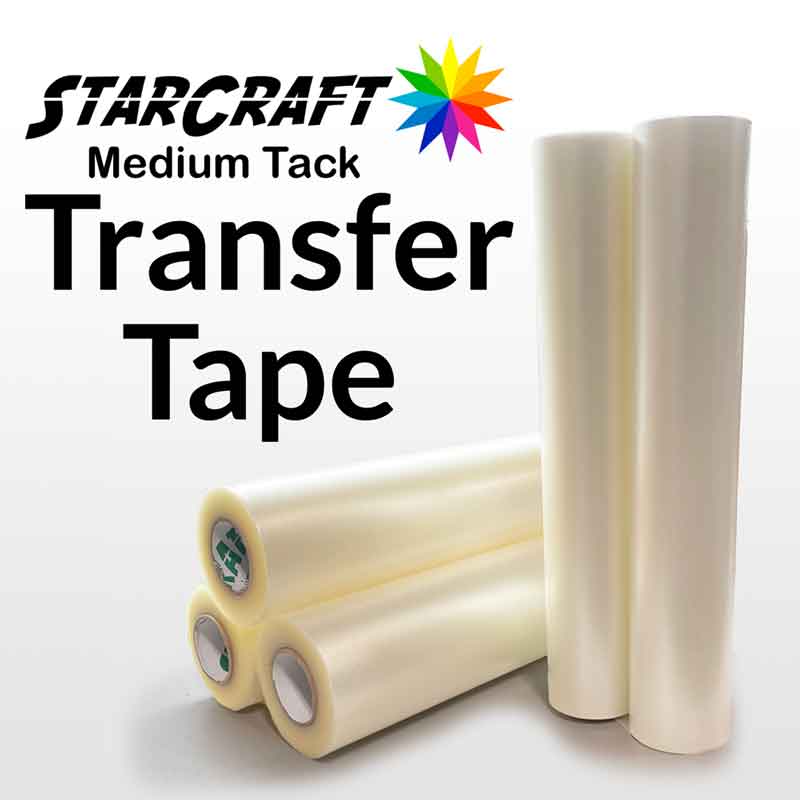 StarCraft Medium Tack Clear Transfer Tape For Vinyl 