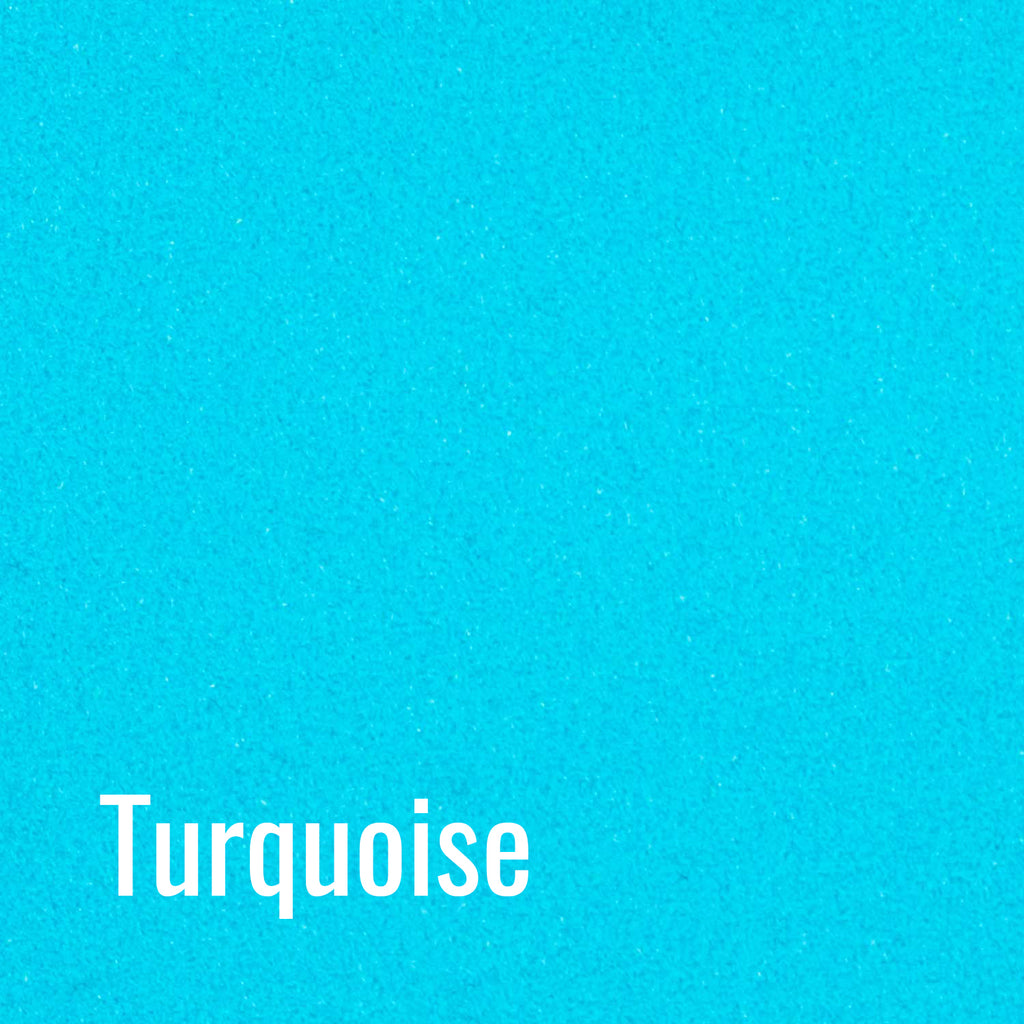 Turquoise Siser StripFlock Pro Heat Transfer Vinyl (HTV)