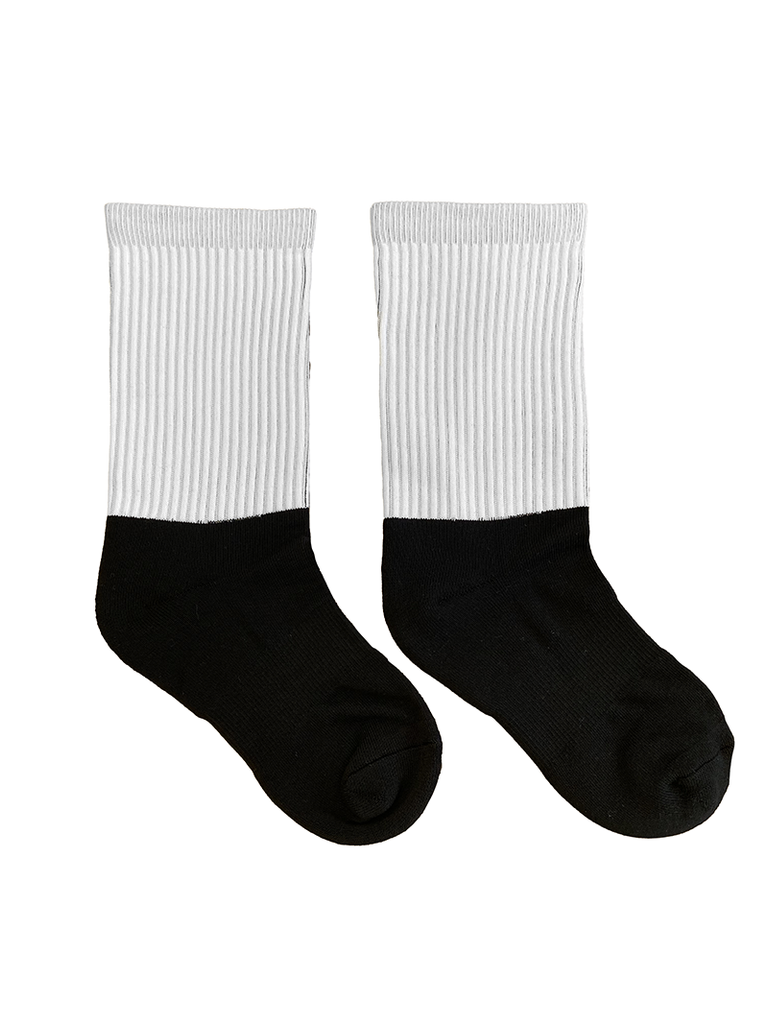 Silky Socks Blank Wide Leg Crew Socks Medium / Black