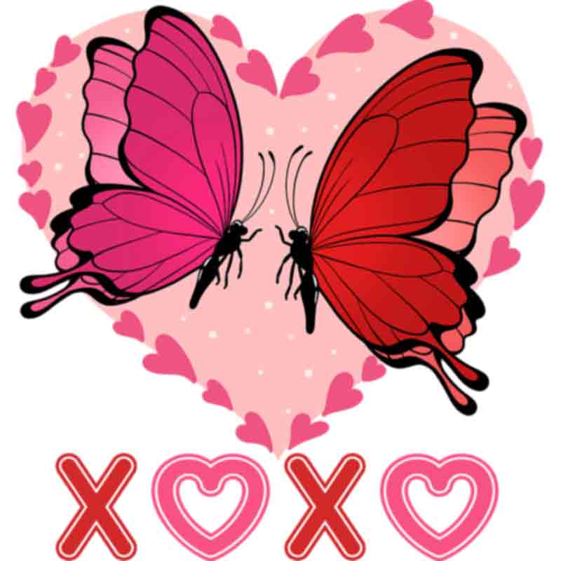 XOXO Butterflies (DTF Transfer)