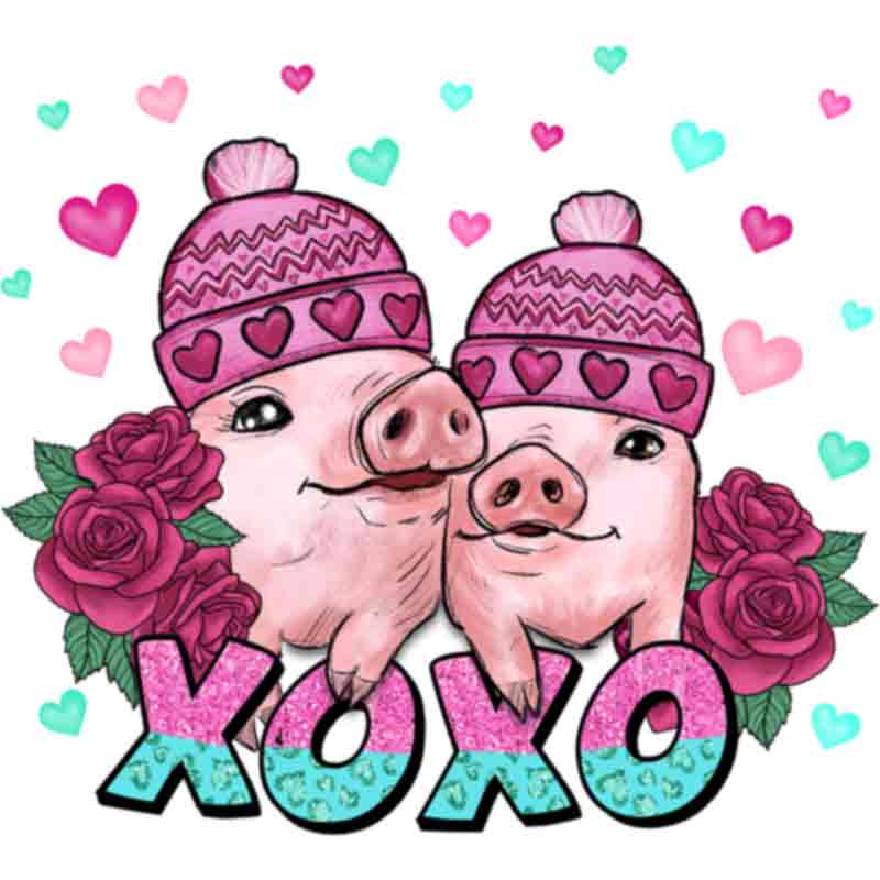 XOXO Pigs (DTF Transfer)