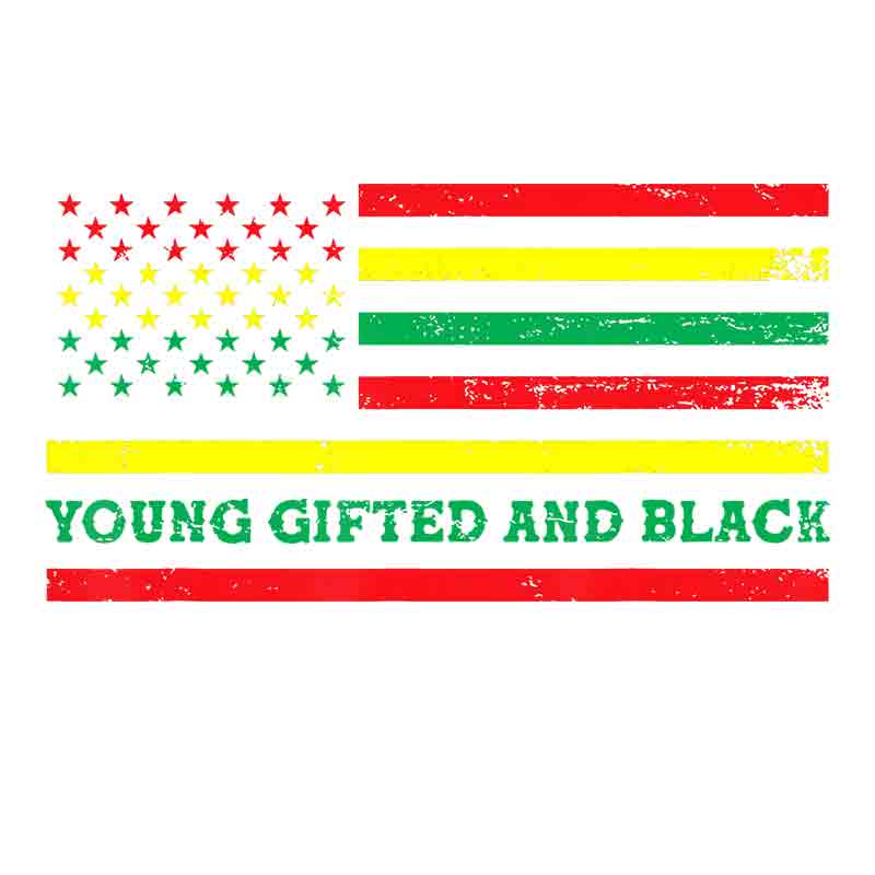 Young Gifted And Black Flag (DTF Transfer)