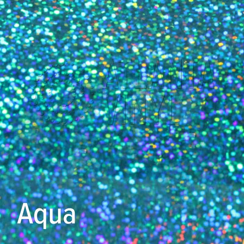 Aqua Siser Holographic Heat Transfer Vinyl (HTV) (Bulk Rolls)