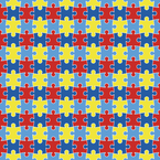 Autism Awareness Puzzle Patterned Heat Transfer Vinyl (HTV)