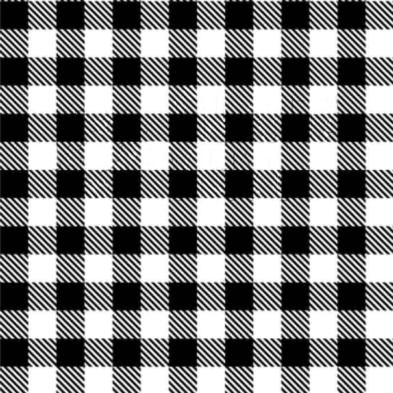 Black & White Buffalo Plaid Patterned Adhesive Vinyl