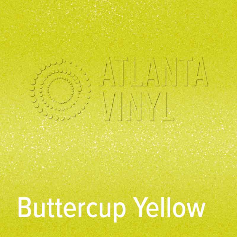 Buttercup Yellow Siser Sparkle Heat Transfer Vinyl (HTV) (Bulk Rolls)