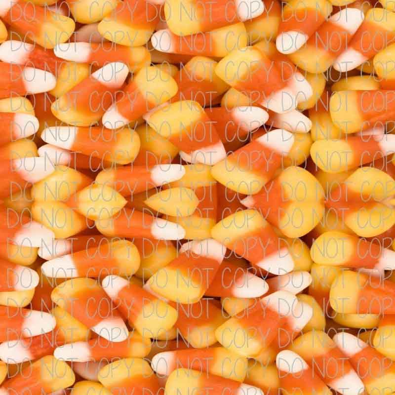 Candy Corn Patterned Adhesive Vinyl