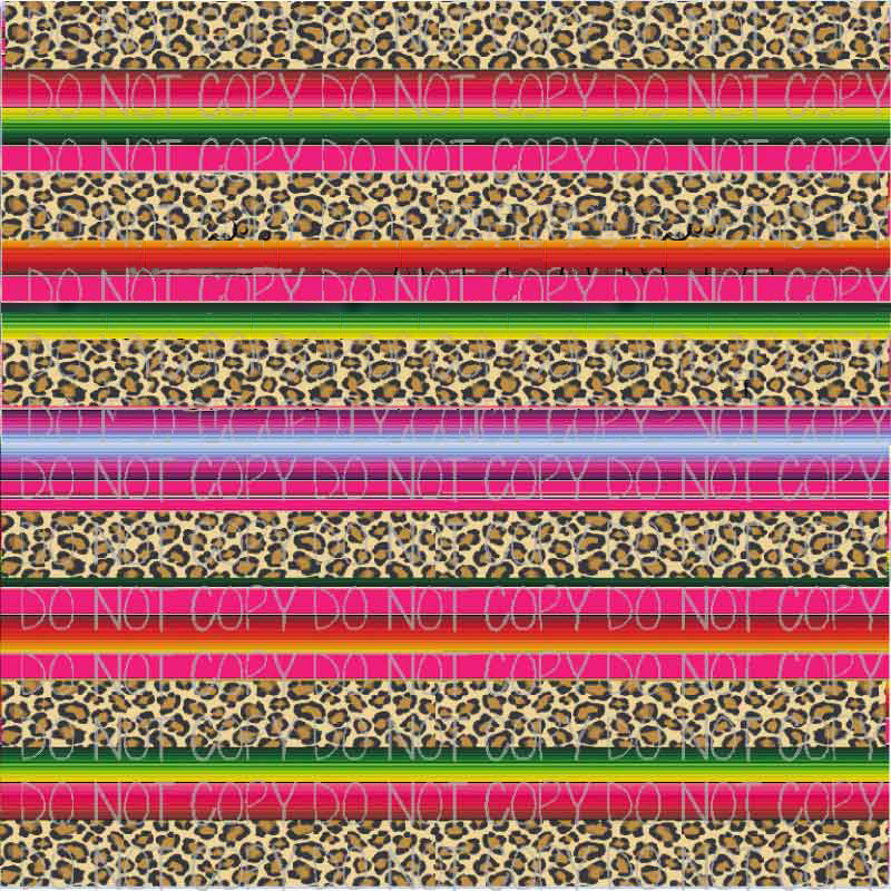 Cheetah Striped Spring Patterned Heat Transfer Vinyl (HTV)