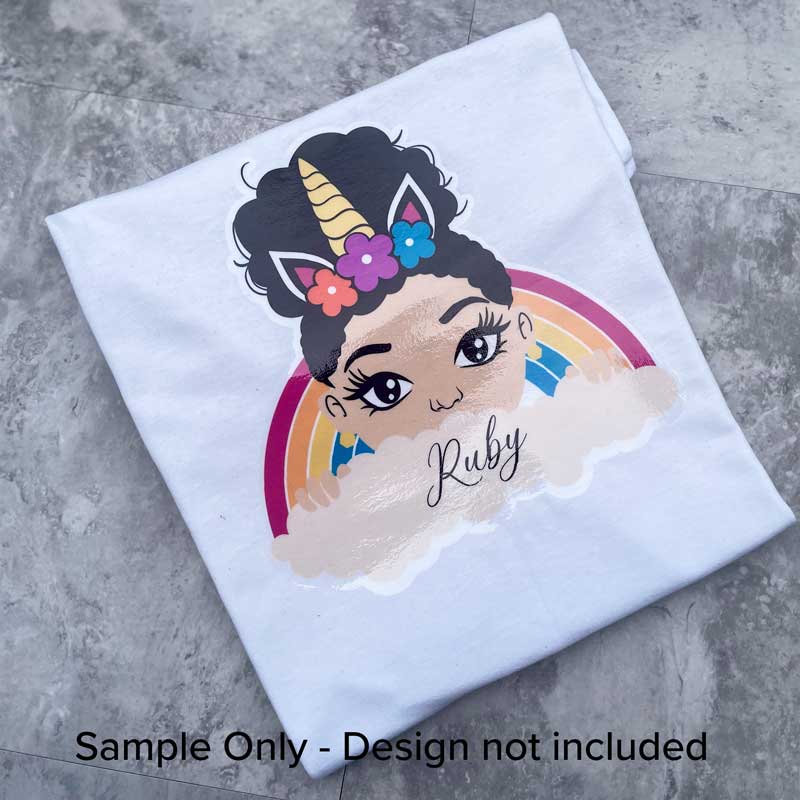 Clear Ultra Metallic Heat Transfer Vinyl (HTV)