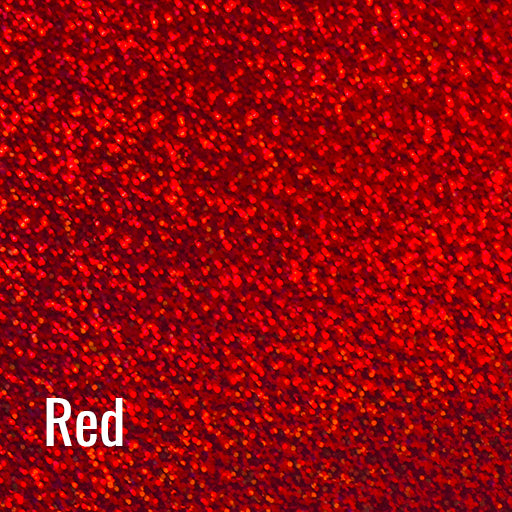 Red Siser Holographic Heat Transfer Vinyl (HTV) (Bulk Rolls)
