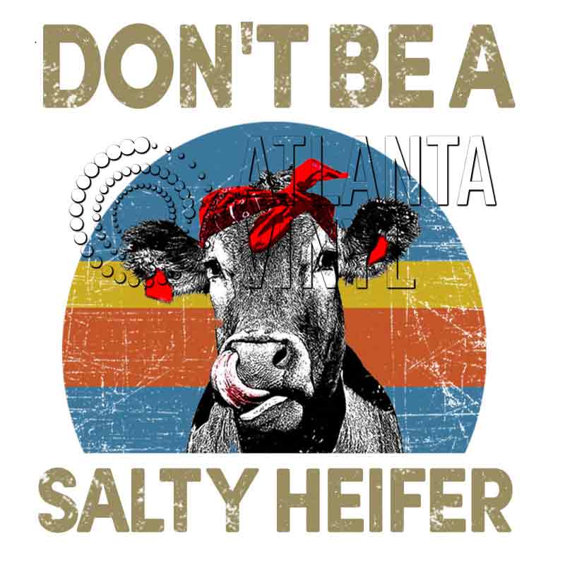 Don't Be A Salty Heifer (DTF Transfer)