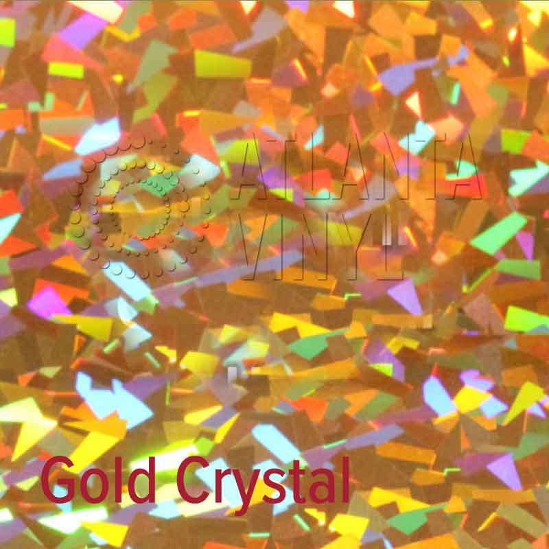 Gold Crystal Siser Holographic Heat Transfer Vinyl (HTV) (Bulk Rolls)