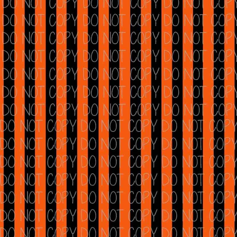Vinilo adhesivo con estampado de rayas naranjas y negras para Halloween