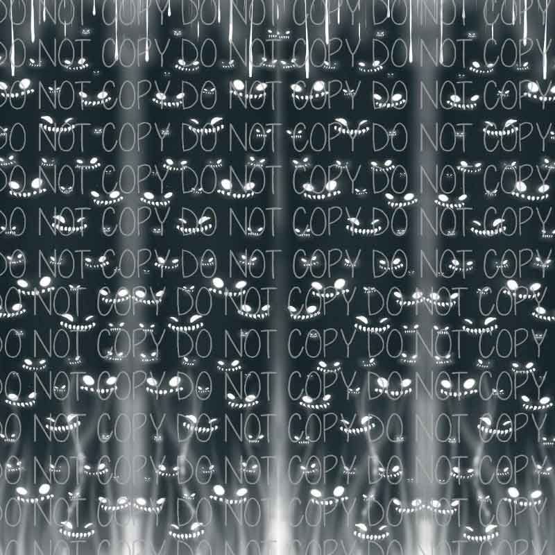 Vinilo adhesivo con estampado de sombras de Halloween en la noche