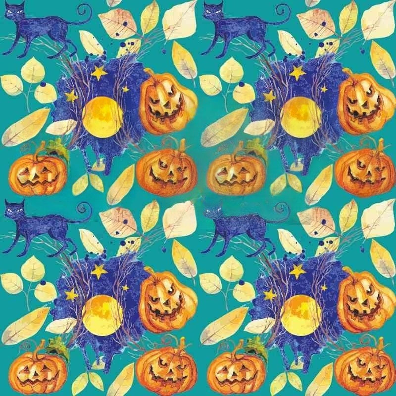 Vintage Halloween #4 Gemusterte Transferfolie (HTV)