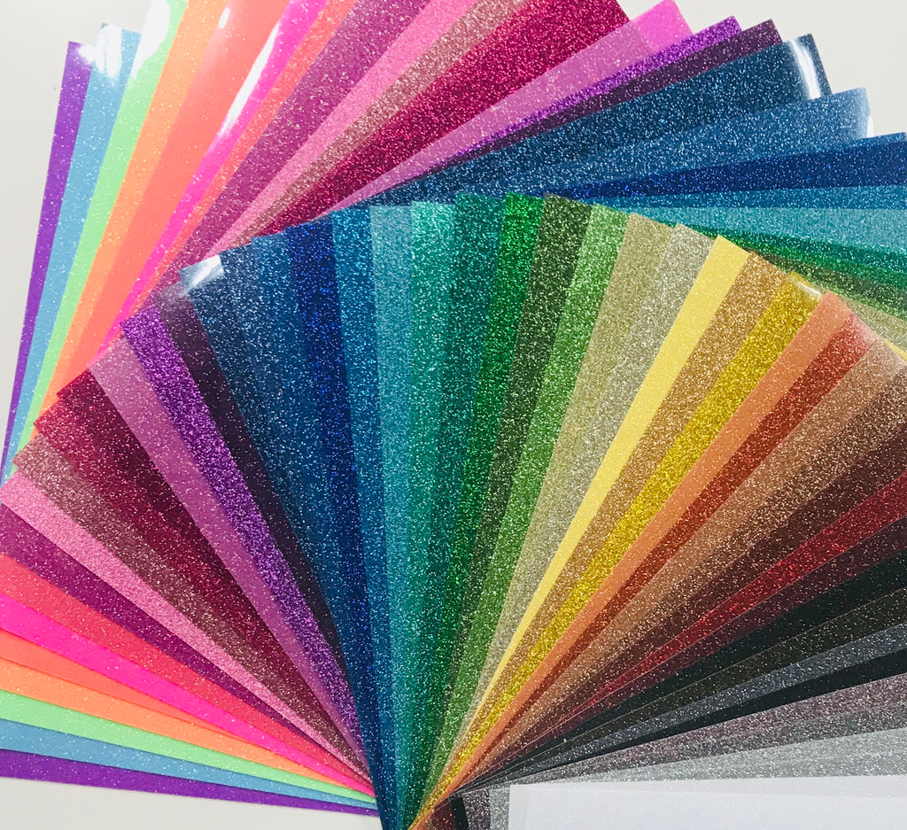 All Color Siser Glitter Heat Transfer Vinyl (HTV) Bundle