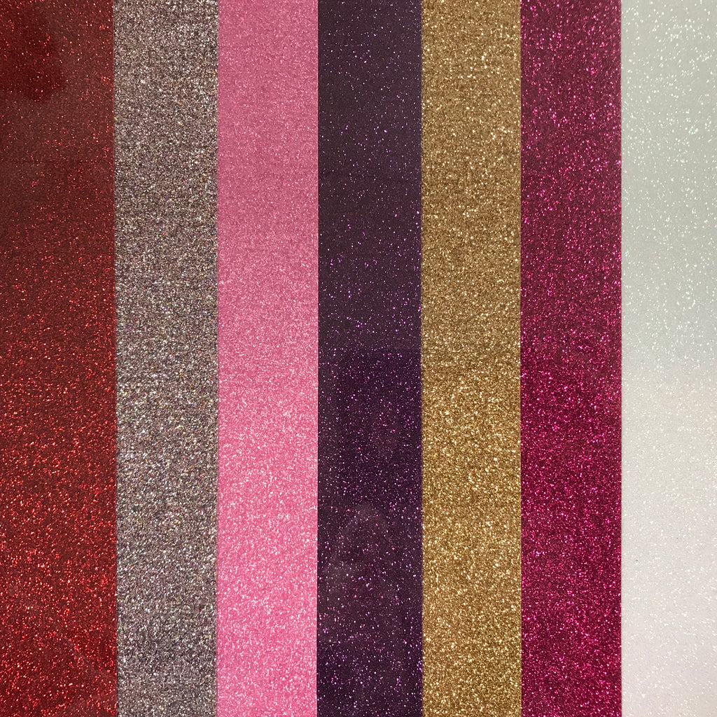 Valentine's Day Colors Siser Glitter Heat Transfer Vinyl (HTV) Bundle
