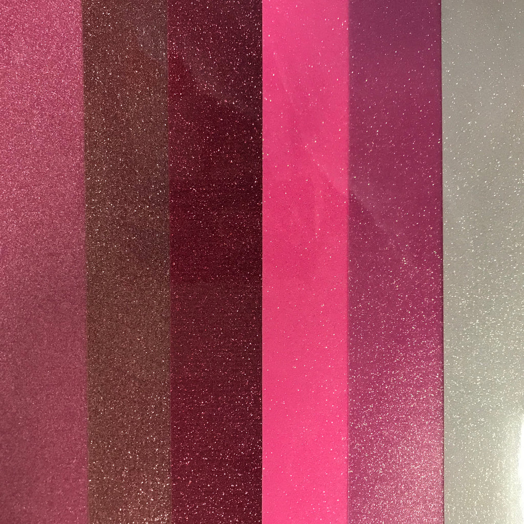 All Color Siser Neon and White Glitter Heat Transfer Vinyl Pack