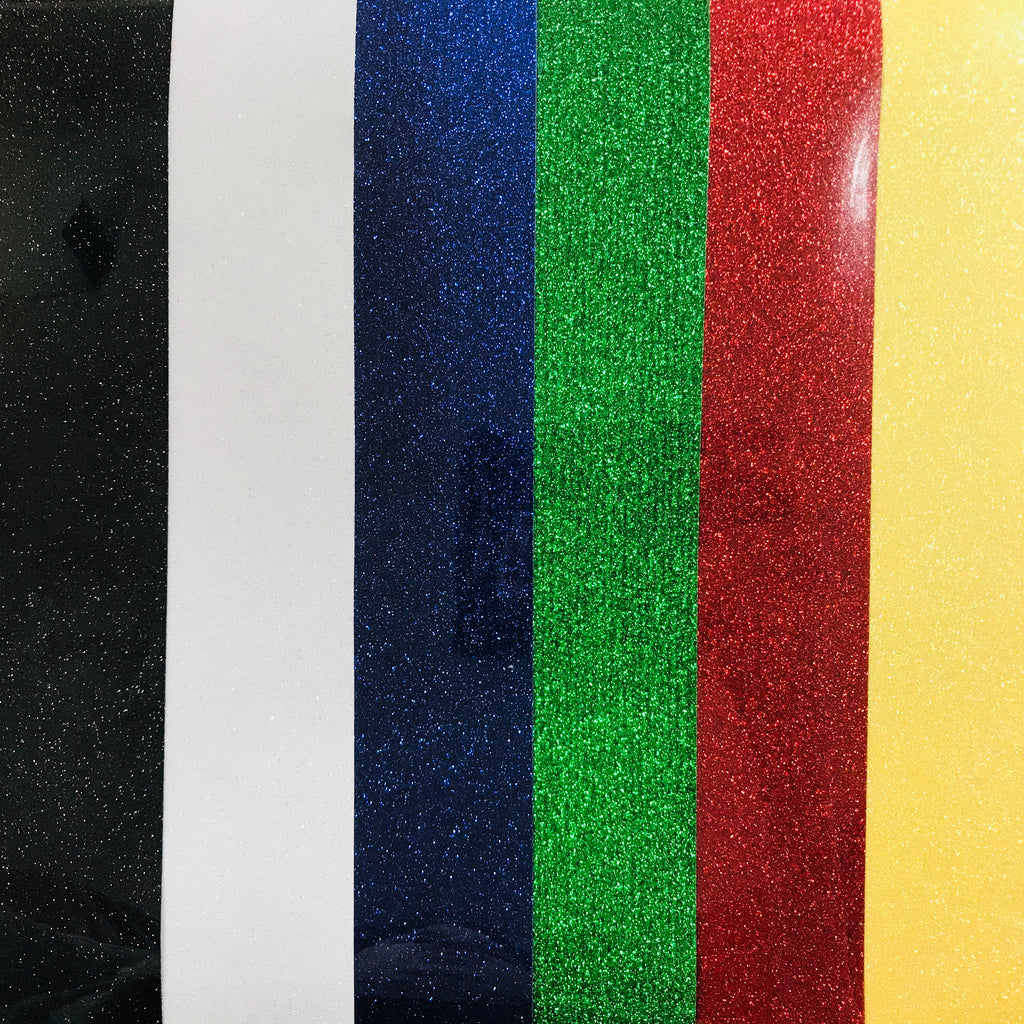 Primary Colors Siser Glitter Heat Transfer Vinyl (HTV) Bundle