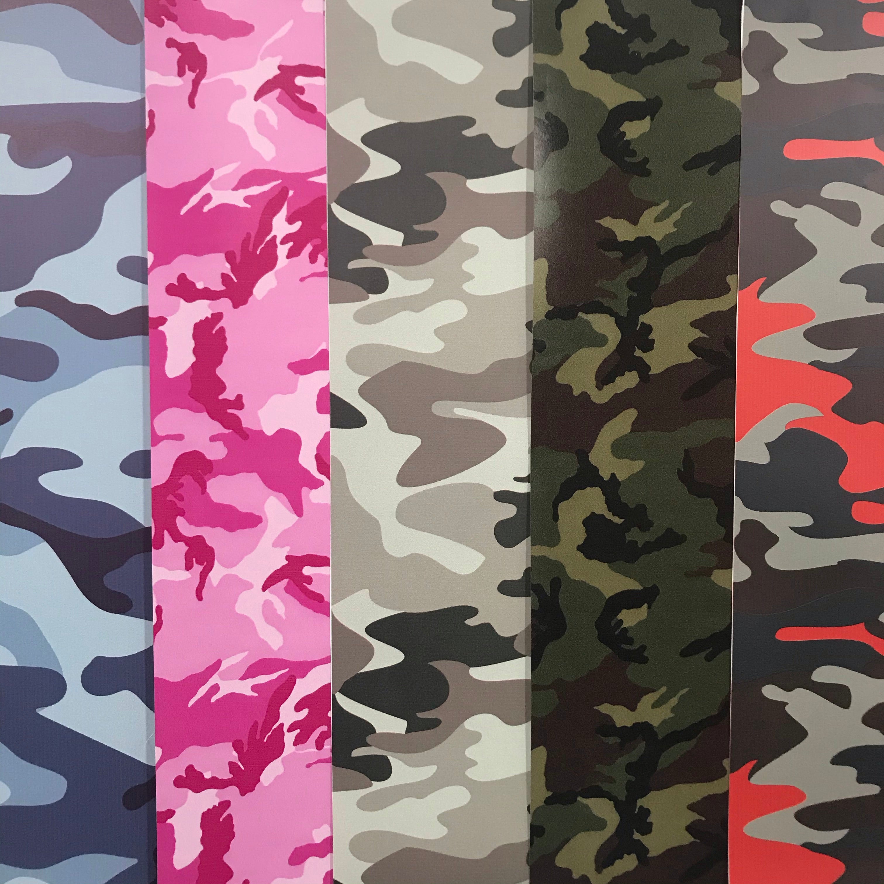 Set mit wärmeübertragender Vinylfolie (HTV) im Camouflage-Muster