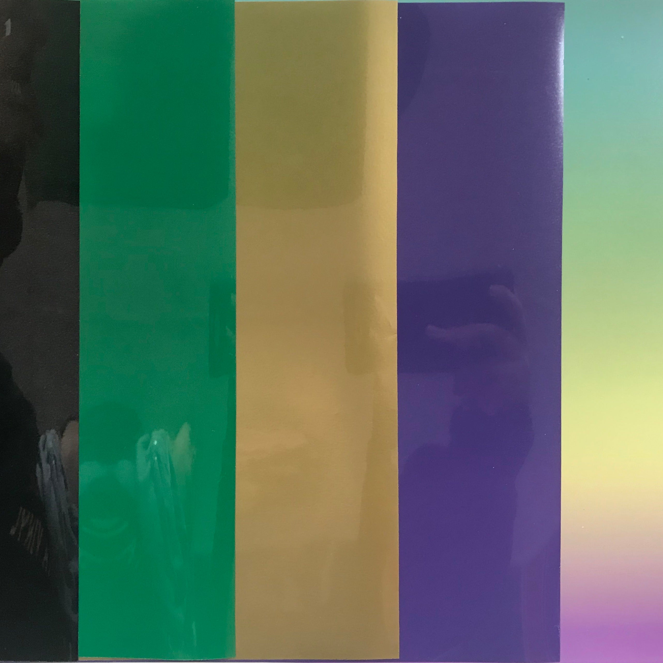 Mardi Gras Farben EasyWeed &amp; Gemusterte Transferfolie (HTV) im Set