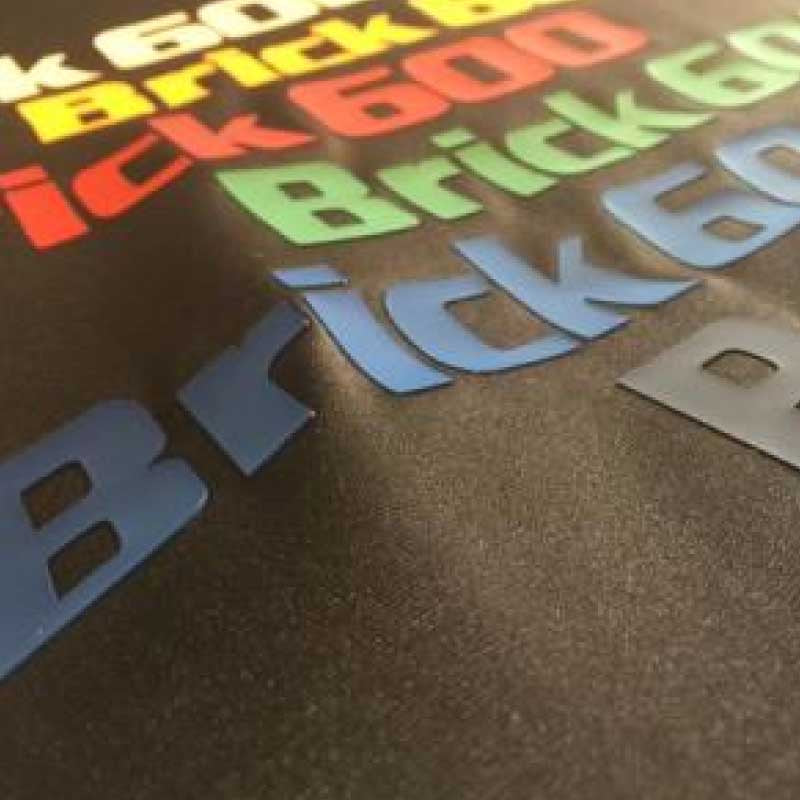 HTV Heat Transfer Vinyl 3D block brick Solid Thick Rubber Effect 20 600  Microns