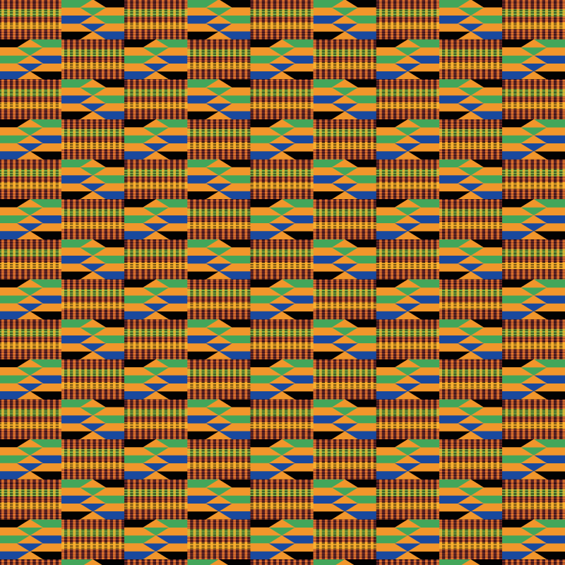 Afrikanisches Kente-Stoffmuster, Transfervinyl (HTV)