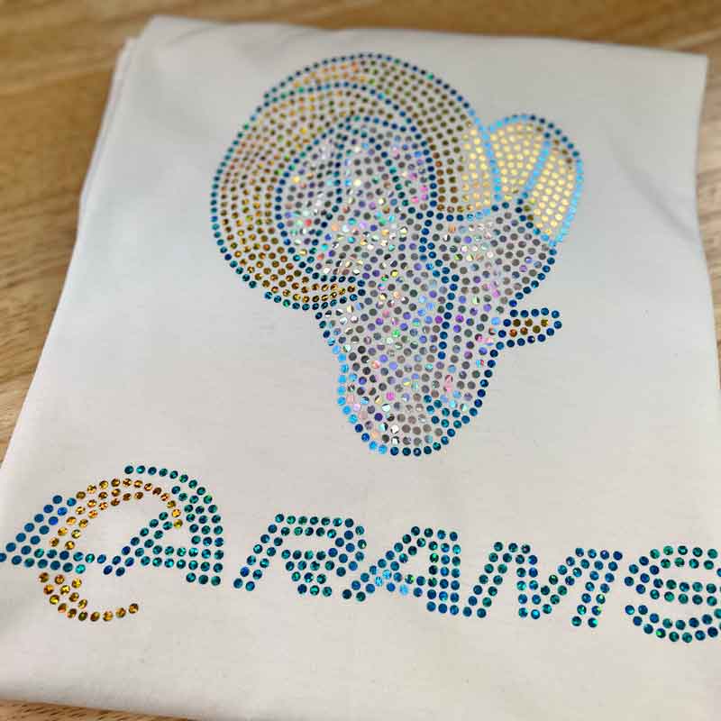 What does reflective vinyl look like - Embroidery Designs