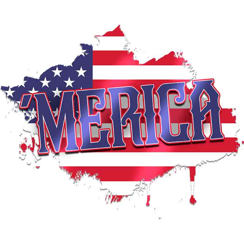 Merica USA Flag(DTF Transfer)