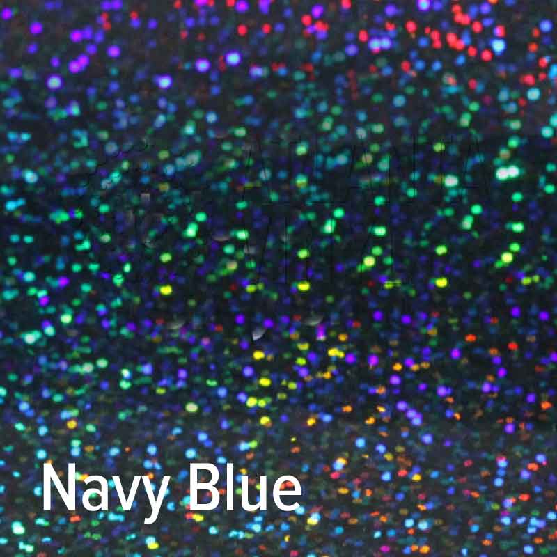 Navy Blue Siser Holographic Heat Transfer Vinyl (HTV) (Bulk Rolls)