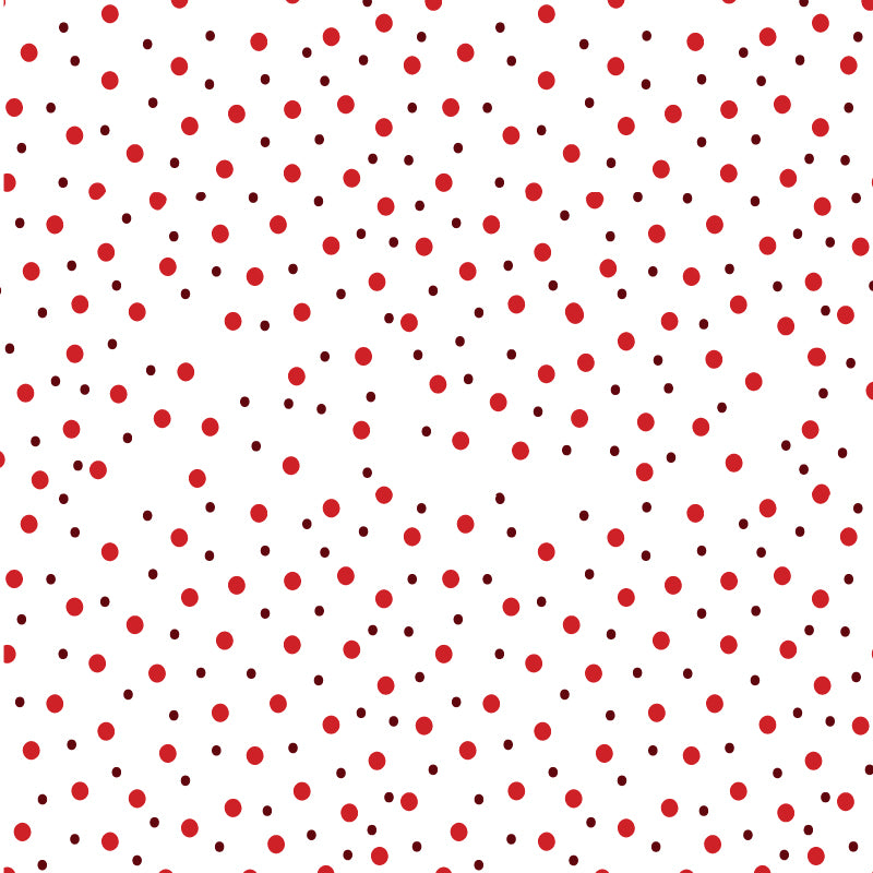 Red and Burgundy Holiday Dots Pattern Heat Transfer Vinyl (HTV) (Christmas)