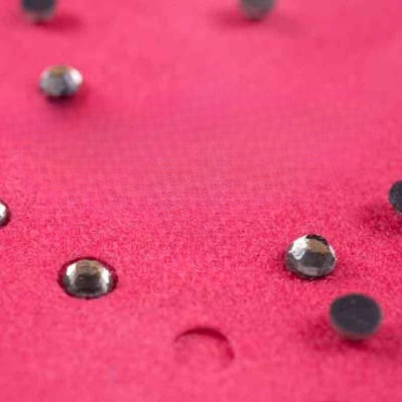 Plantilla de diamantes de imitación flocados de 12" de ancho