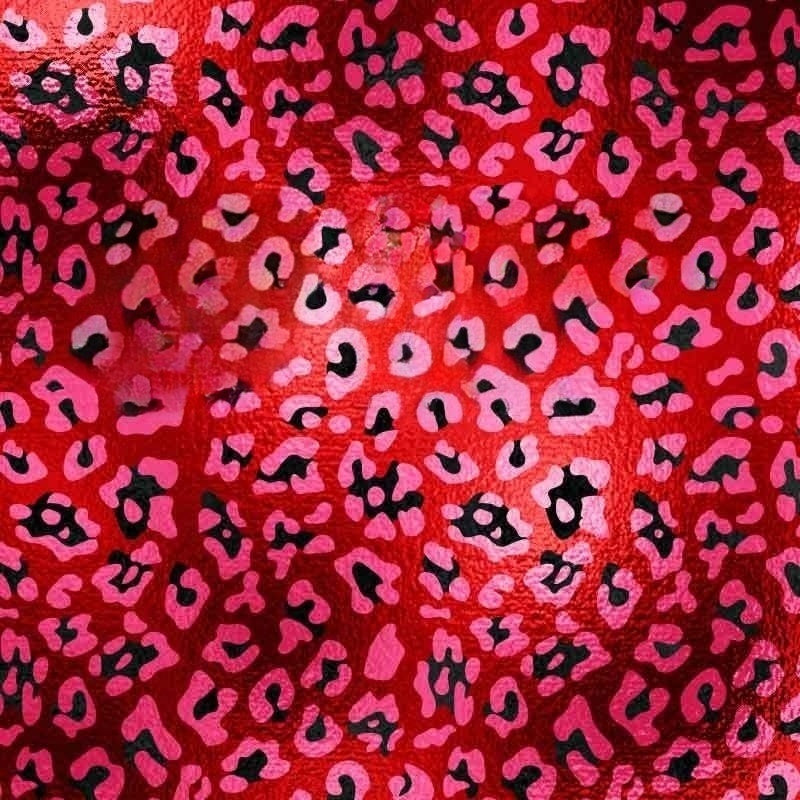 Rouge Leopard Patterned Adhesive Vinyl