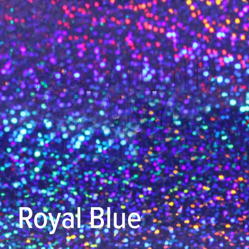 Royal Blue Siser Holographic Heat Transfer Vinyl (HTV) (Bulk Rolls)