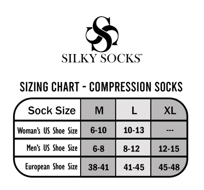 Silky Socks™ Blank Compression Socks