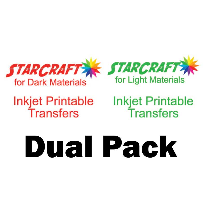 StarCraft Inkjet Printable HTV Vinyl for Light &amp; Dark Materials